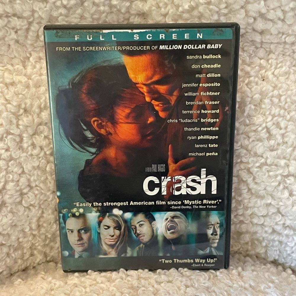 CRASH Sandra Bullock Don Cheadle Movie DVD Full Screen